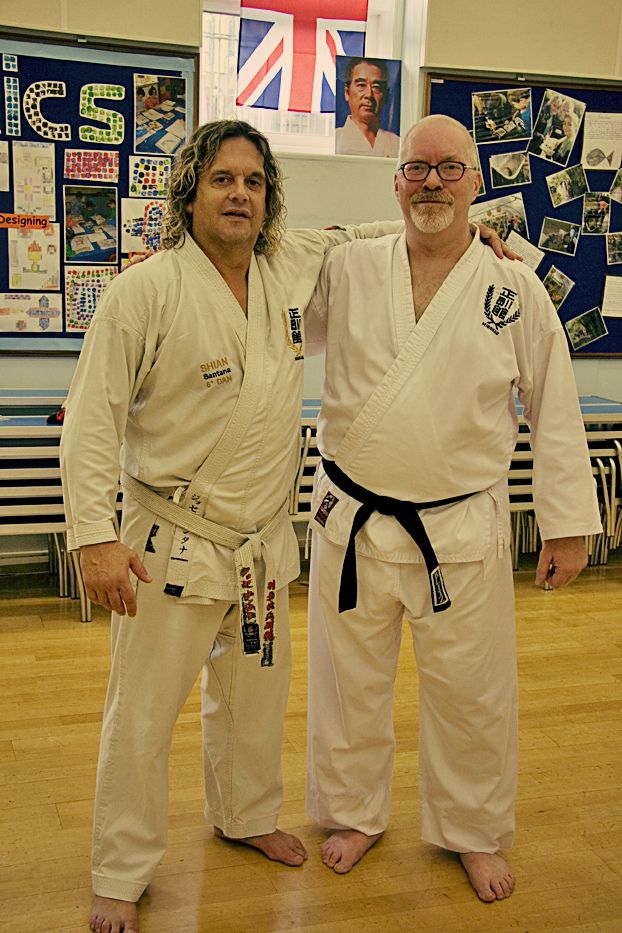 Me with Jose Santana, Chief Instructor, Seigokan Europe, 2011