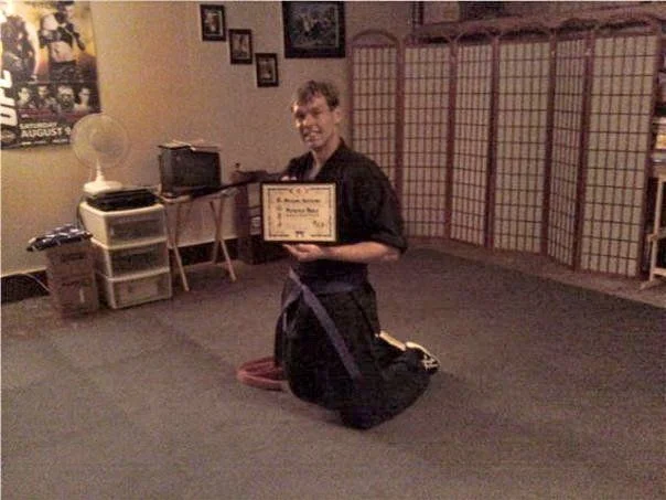 Michael finally gets his purple belt