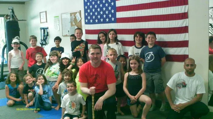 Sensei Shekosky teaching at The Lunging Tiger Kids camp June 29, 2011