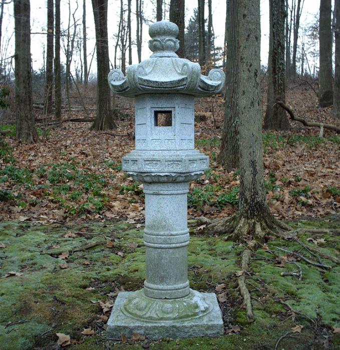 Stone lantern just past the shelter house