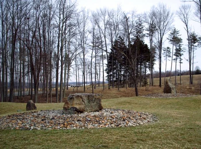 Stones at the Top of the Dry Landscape