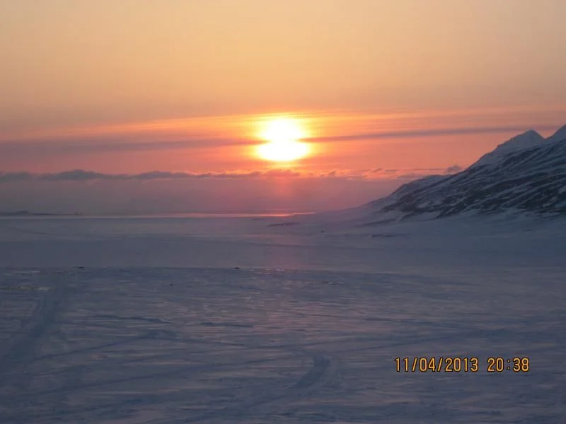 Sunset in Foxdalen valley