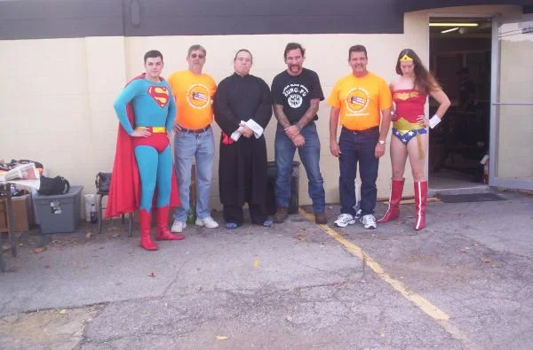 Superman, Camp Hope, Black Dragon Society, and Wonder Woman