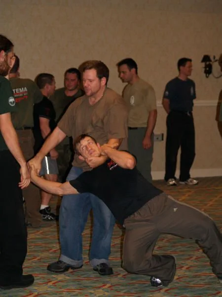 Systema Charlotte NC Oct 2007 doing some work with my friend Val. He is a great guy to work with.