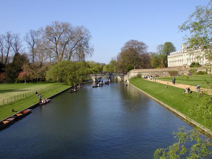 The river, behind King's College, Cambridge