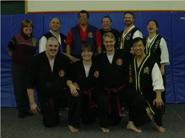 The Saturday test group and panel.  Top row from left, DG, MH, Master Corona, CG, Mr. B, JKN S. Bottom row from left, NCG, me, MC and ?