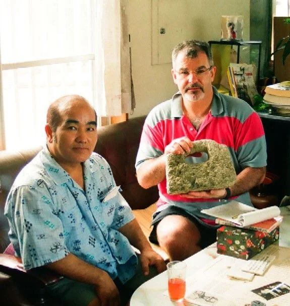 With Nakamoto Masahiro at the Bunbukan in Okinawa