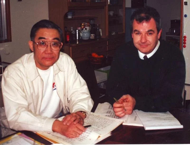 With Ohtsuka Tadahiko at his home in Tokyo