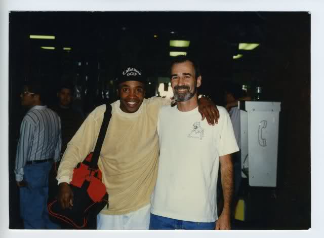 With Ray Leonard in L.A.